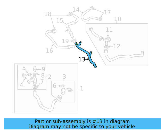 Connector Tube 1K0-121-070-CM - View 8