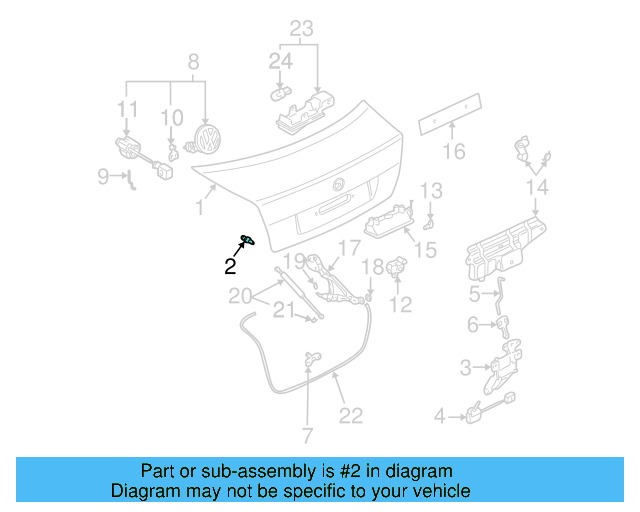 Hinge Stop 8D5-827-499 - View 4