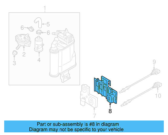 Leak Detect Pump Bracket 5Q0-201-898 - View 6
