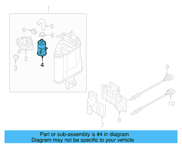 Vapor Canister Filter 1C0-906-621-A - View 20