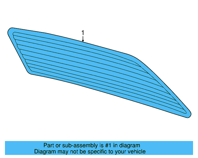 Back Glass 3B5-845-051-P - View 3