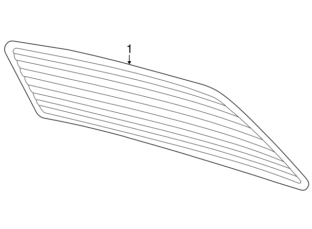 Back Glass 3B5-845-051-P - View 2