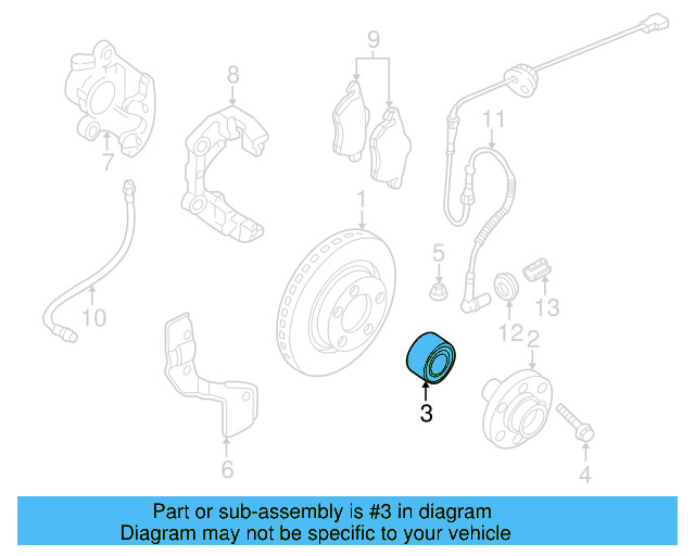 Front Wheel Bearing 4B0-498-625 - View 4