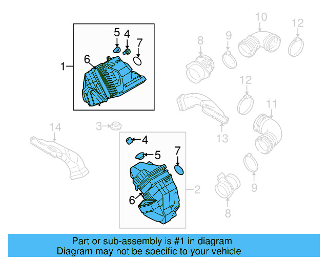Air Cleaner Assembly 3D0-129-607-BH - View 3