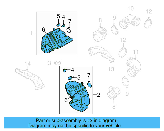 Air Cleaner Assembly 3D0-128-607 - View 3