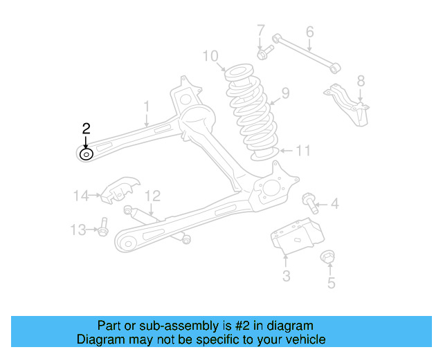 Axle Beam Bushing 7B0-505-541 - View 3