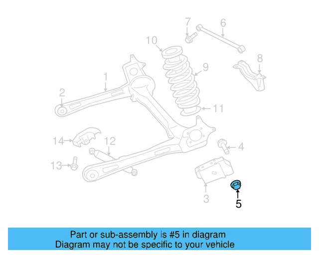 Mount Bracket Nut WHT-004-354 - View 3