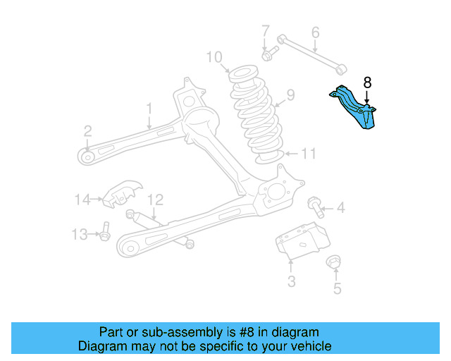 Track Bar Bracket 7B0-505-149 - View 3