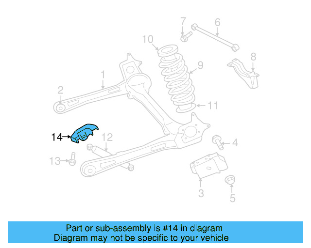 Shock Mount Bracket 7B0-513-354-A - View 3