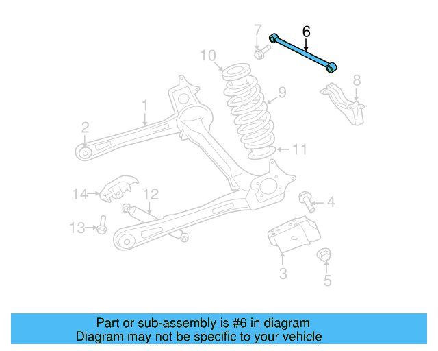 Track Bar 7B0-505-173-B - View 4