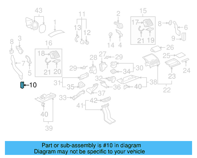 Air Vent 7L0-819-985-B-9B9 - View 5
