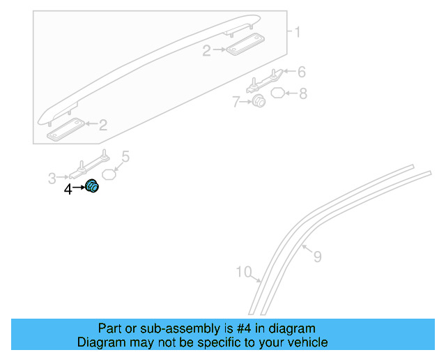 Battery Tray Nut N-911-733-01 - View 14