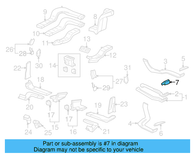 Air Deflector 7L6-819-203-D-3X1 - View 4