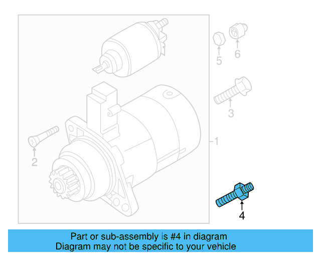 Starter Link Bolt N-912-418-01