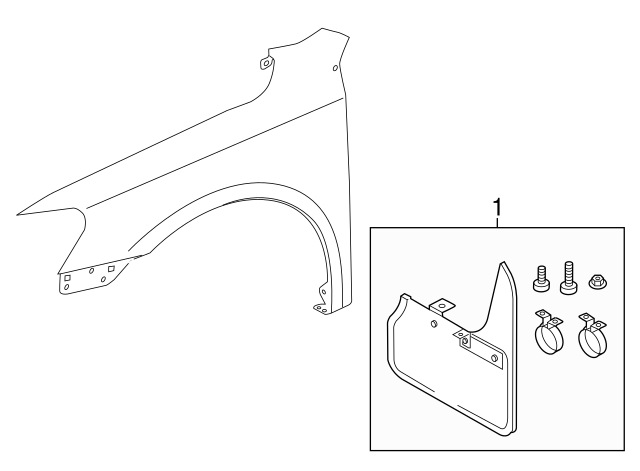Splash Guards (Front) 561-075-111 - View 3