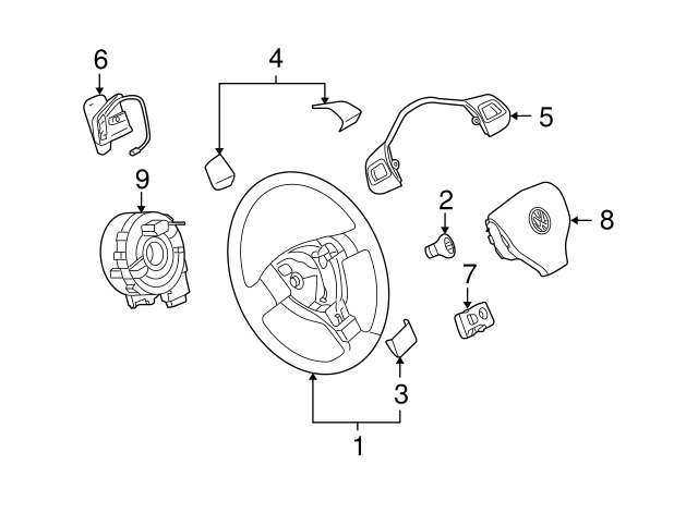Paddle Switch 3C8-951-528-YCR - View 5