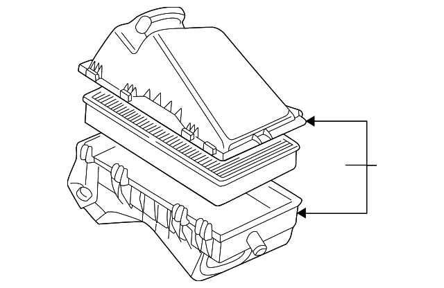 Air Cleaner Assembly 1J0-129-607-T - View 4