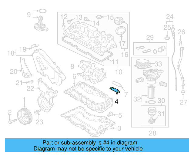 Upper Oil Pan Sealer D-176-501-A1 - View 31