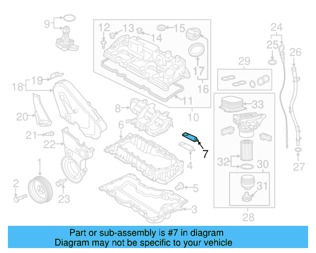 Upper Oil Pan Sealer D-176-501-A1 - View 30