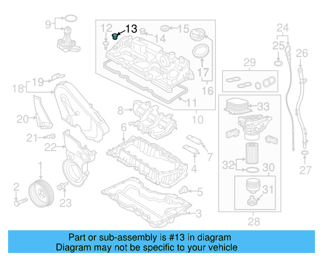 Drain Plug 06L-103-801 - View 29