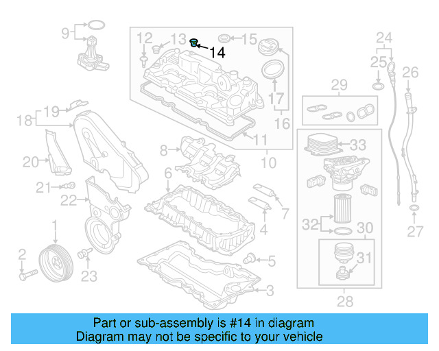 Valve Cover Grommet 059-103-631-D - View 4