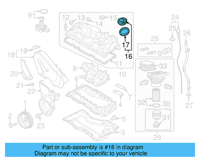 Filler Cap 06K-103-485-D - View 24