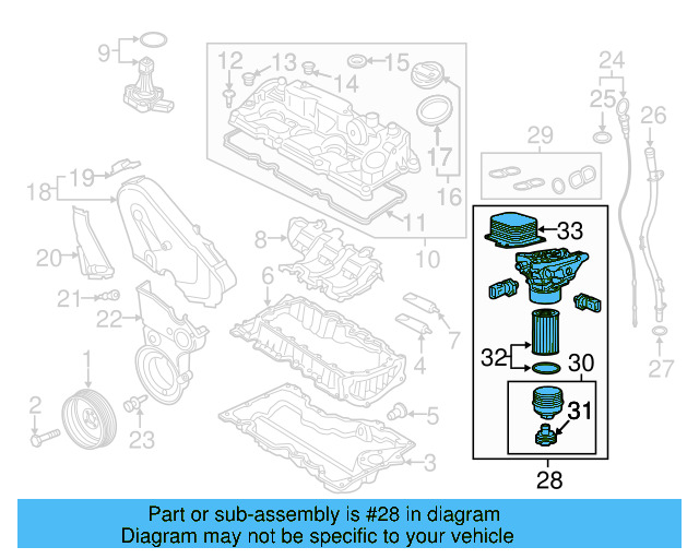 Oil Filter Housing 03N-115-389-A - View 8