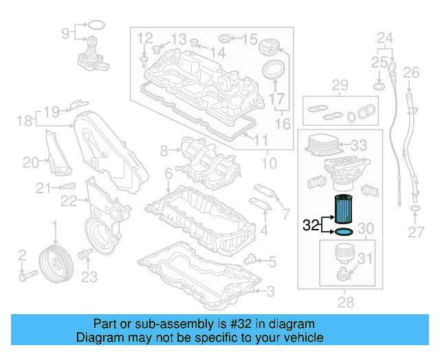 Oil Filter 03N-115-562-B - View 4