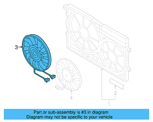 Fan & Motor 1K0-959-455-ET - View 7