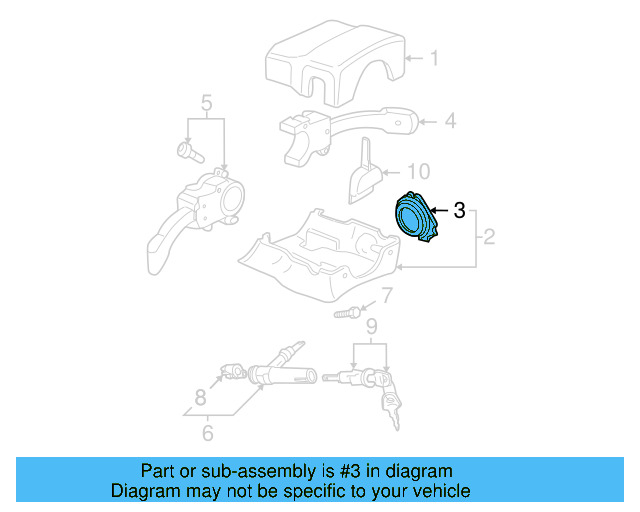 Steering Column Cover Grommet 8D0-905-869-01C - View 5