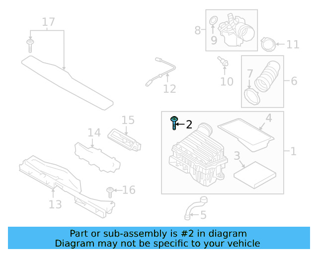 Air Cleaner Assembly Bolt WHT-002-087