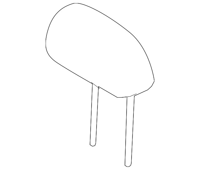 Headrest 5N0-885-901-P-ZRE - View 3