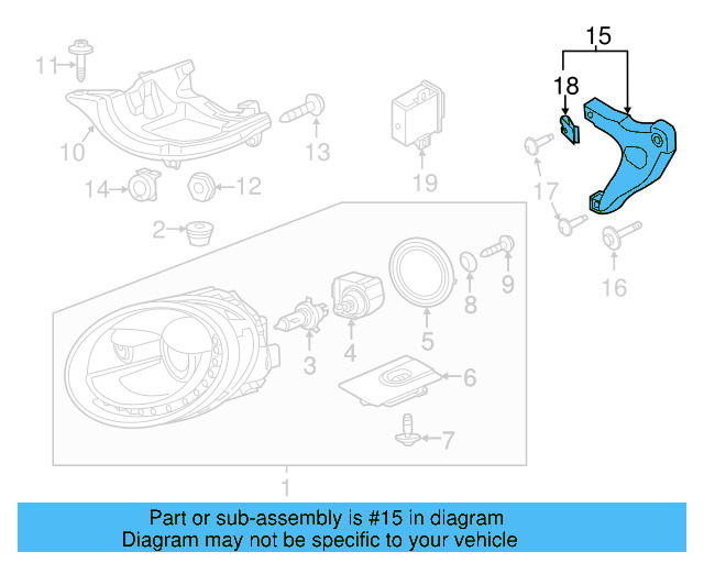 Bracket 5C5-810-437 - View 3