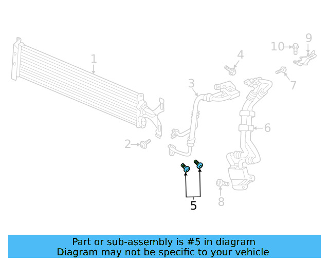 Pressure Pipe Lower Bolt N-106-893-02 - View 5