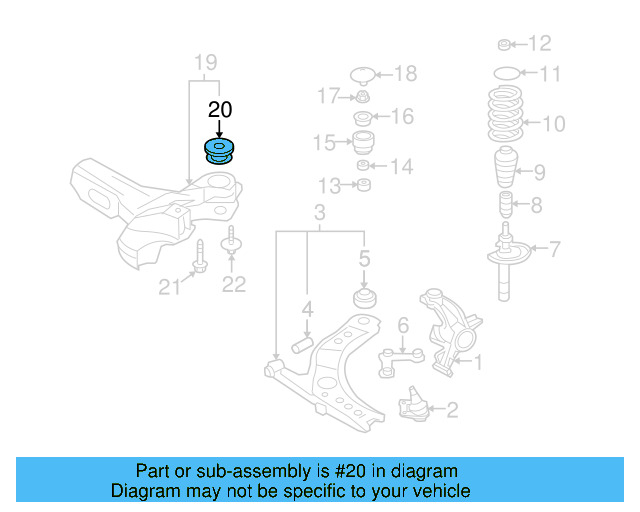 Mount Insulator 1J0-199-429 - View 16