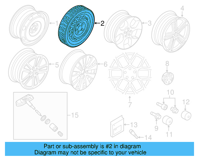 Spare Wheel 5G0-601-011 - View 12