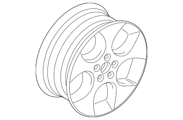 Wheel, Alloy 1K0-601-025-AE-88Z - View 4