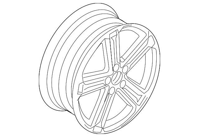 Wheel, Alloy 5K0-601-025-AN-8Z8 - View 30
