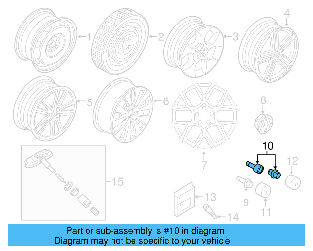 Wheel Bolt WHT-001-814-B-522 - View 15