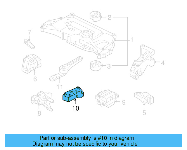 Trans Mount Lower Bracket 1K0-199-117-CD - View 27