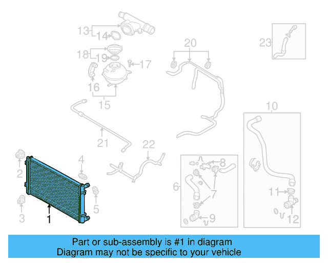 Radiator 1J0-121-253-AD - View 23