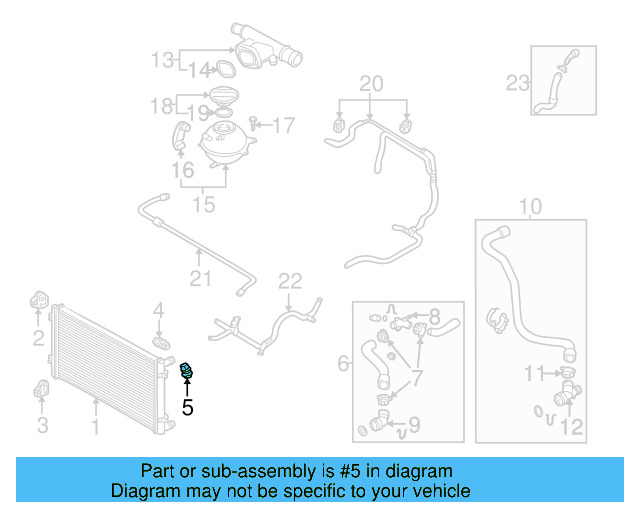 Coolant Temp Sensor 059-919-501-A - View 19