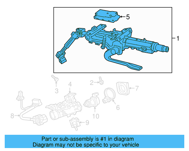 Steering Column 3QF-419-512-F