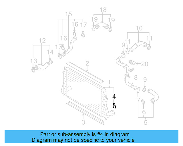 Pressure Hose Retainer Clip 1J0-145-769-H - View 21