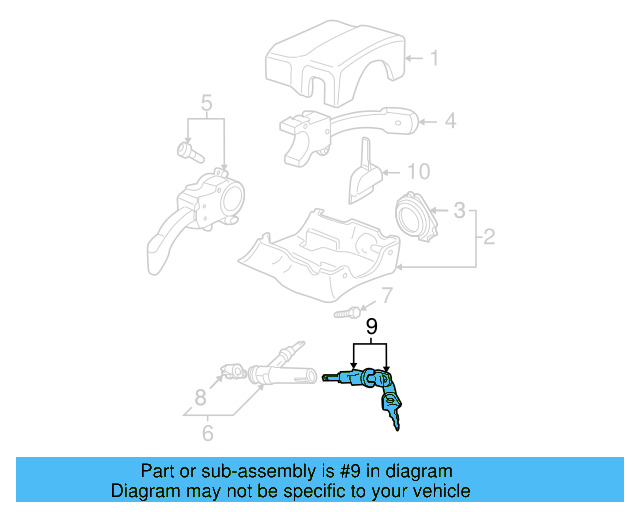 Cylinder & Keys 4D0-905-855-G - View 12