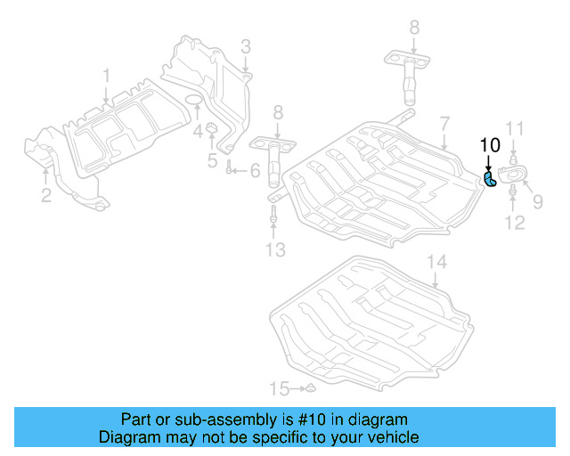 Skid Plate Buffer 1J0-018-977-A - View 7