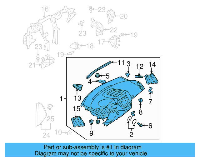 Instrument Panel 5N1-857-001-J-6T6 - View 4