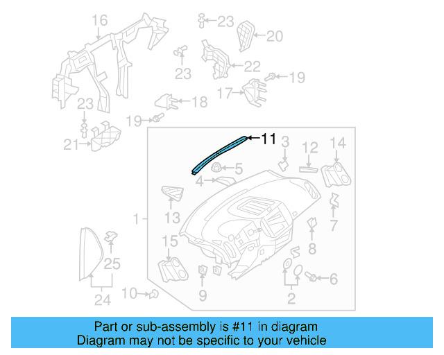 Air Vent Grille 5N0-819-706-B-81U - View 4