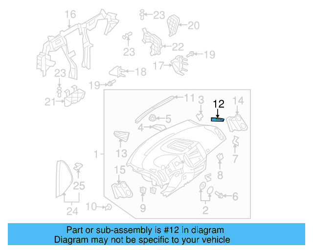 Air Vent Grille 5N0-819-706-B-81U - View 5