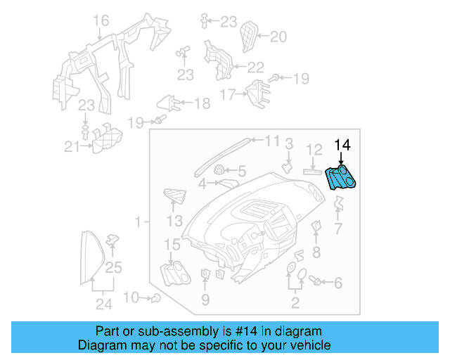 Air Outlet Vent 5N0-819-704-C-CIU - View 5